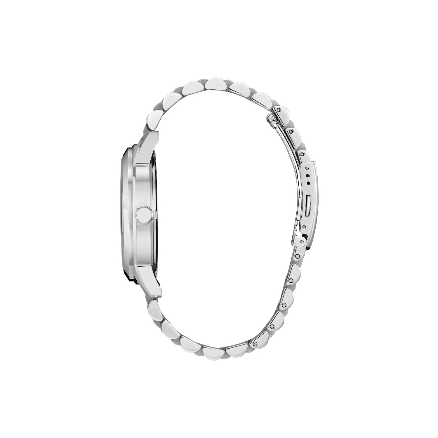 Citizen Mens Rolan Eco-Drive Watch 40.5mm Silver-Tone Stainless Steel Case and Bracelet with Blue Dial