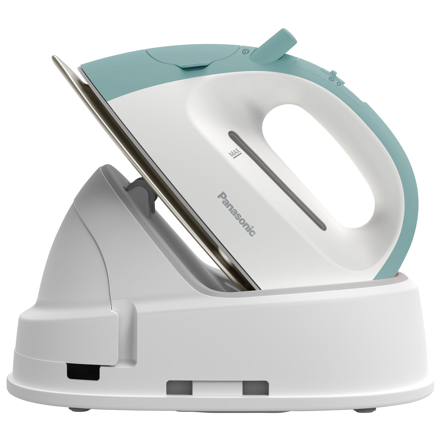 Panasonic Cordless Iron with Stainless Steel Soleplate (NIQL1000G) - Teal