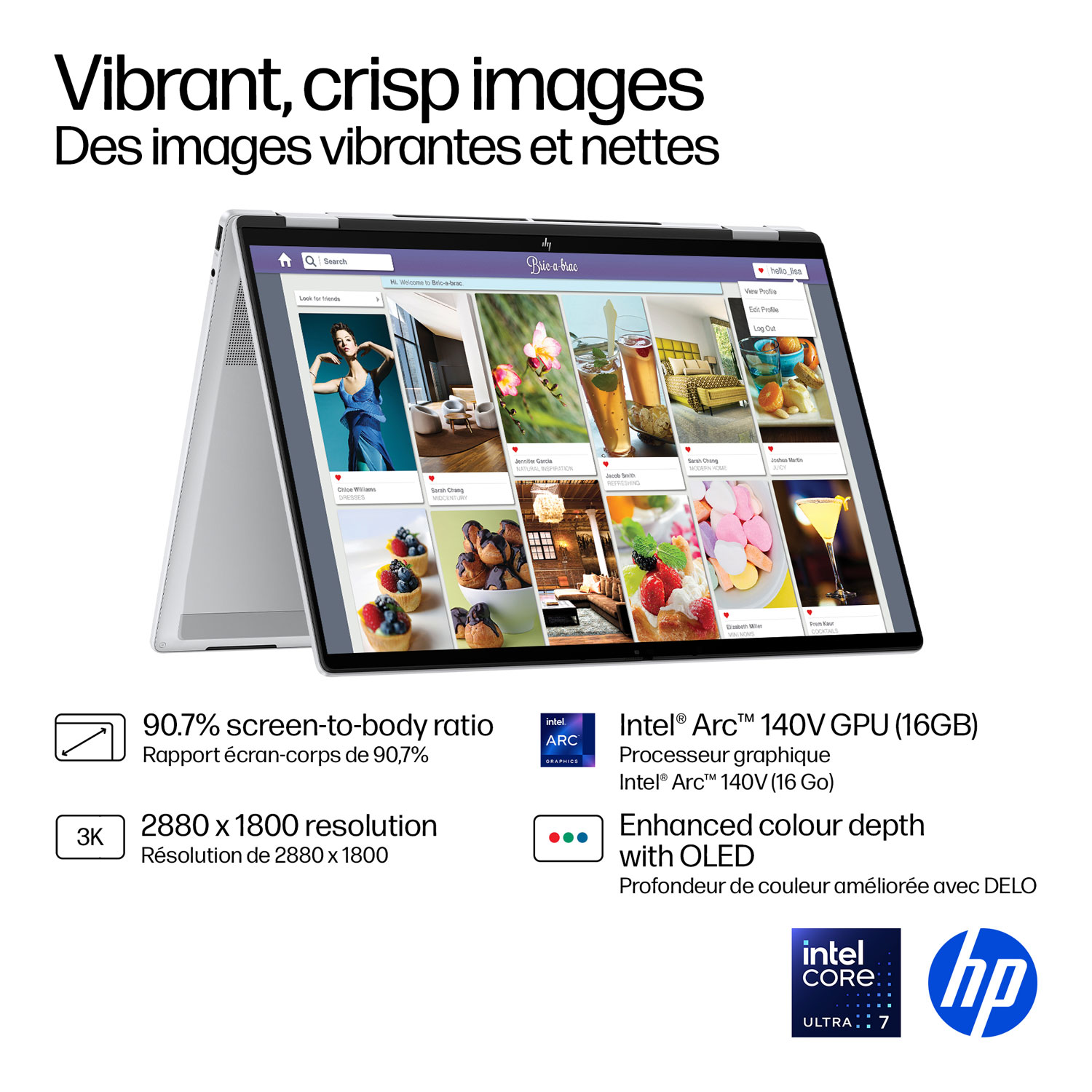 HP OmniBook 7 Flip 16" Touchscreen 2-in-1 Copilot+ PC Laptop