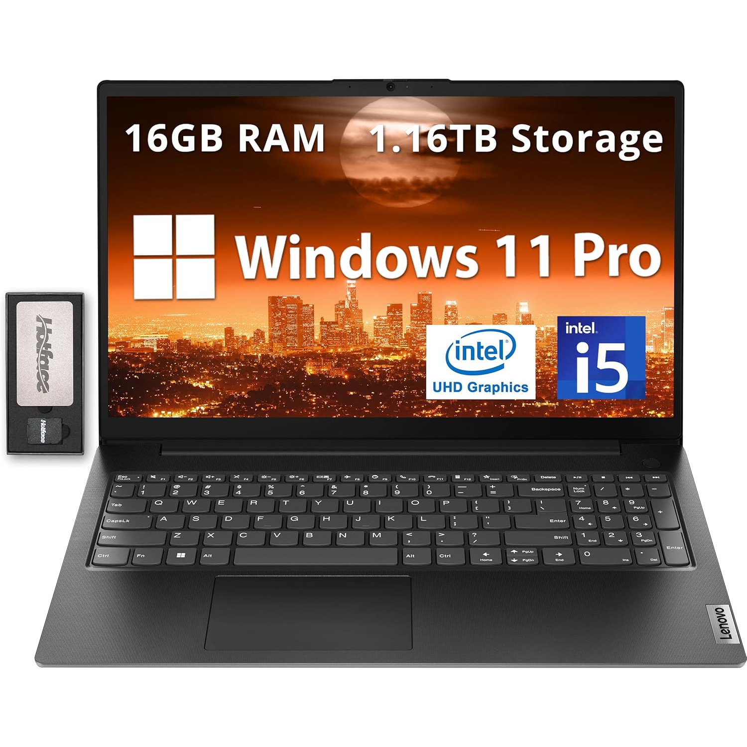 Lenovo V15 Gen 4 15.6" FHD Anti-Glare Laptop, Intel i5-13420H, 16GB DDR4 RAM, 1.16TB Storage, ‎Intel UHD Graphics, Windows 11 Pro, Black