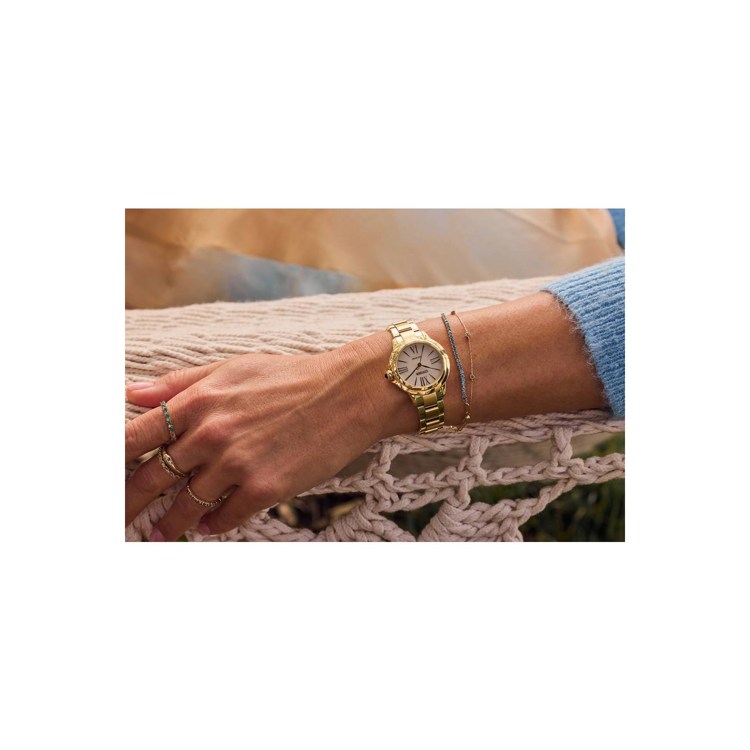 Citizen Ladies Citizen L Ceci Eco-Drive Watch 31.5mm Gold-Tone Stainless Steel Case and Bracelet with White Dial