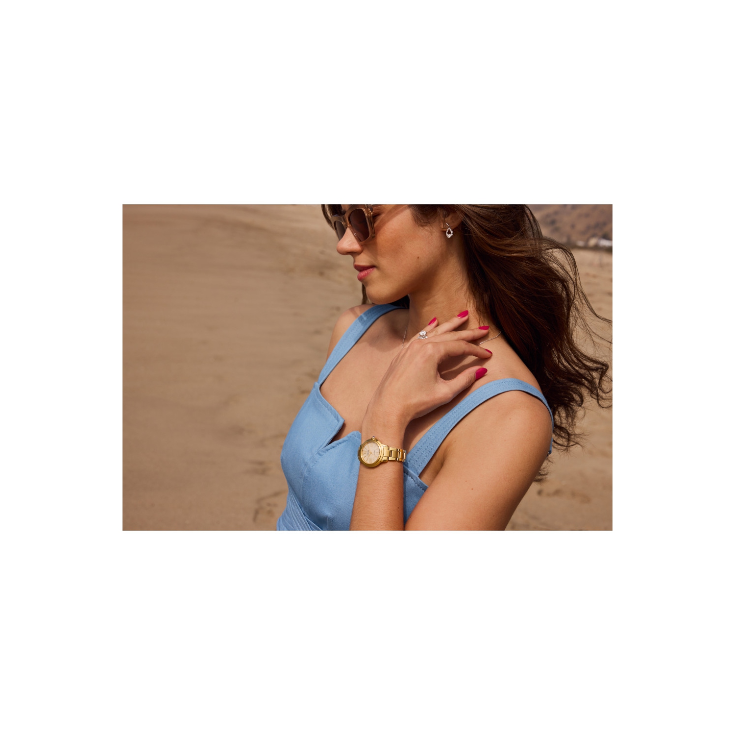 Citizen Ladies Citizen L Ceci Eco-Drive Watch 31.5mm Gold-Tone Stainless Steel Case and Bracelet with White Dial