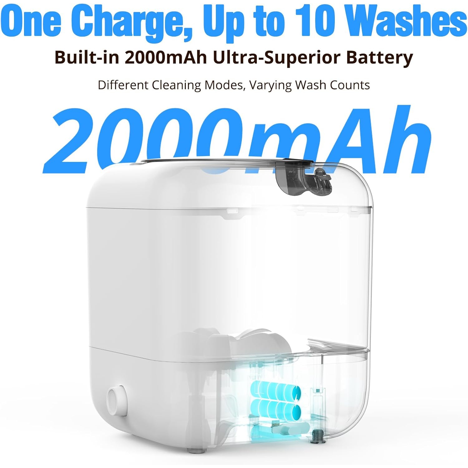 Laveuse portative,Mini-laveuse rechargeable,Laveuse sans fil portative pour vêtements pour enfants Sous-vêtements Camping Voyage pour VR