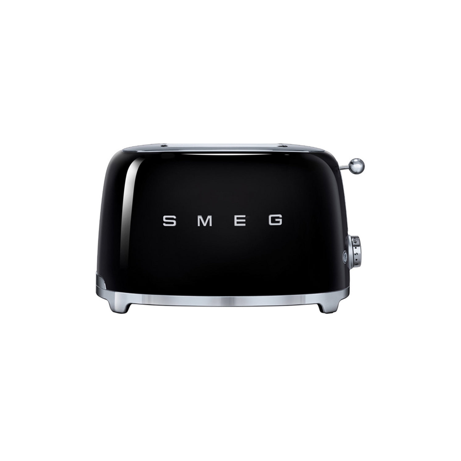 Open Box - Smeg TSF01BLUS 50's Style Retro 2-Slice Toaster - Black