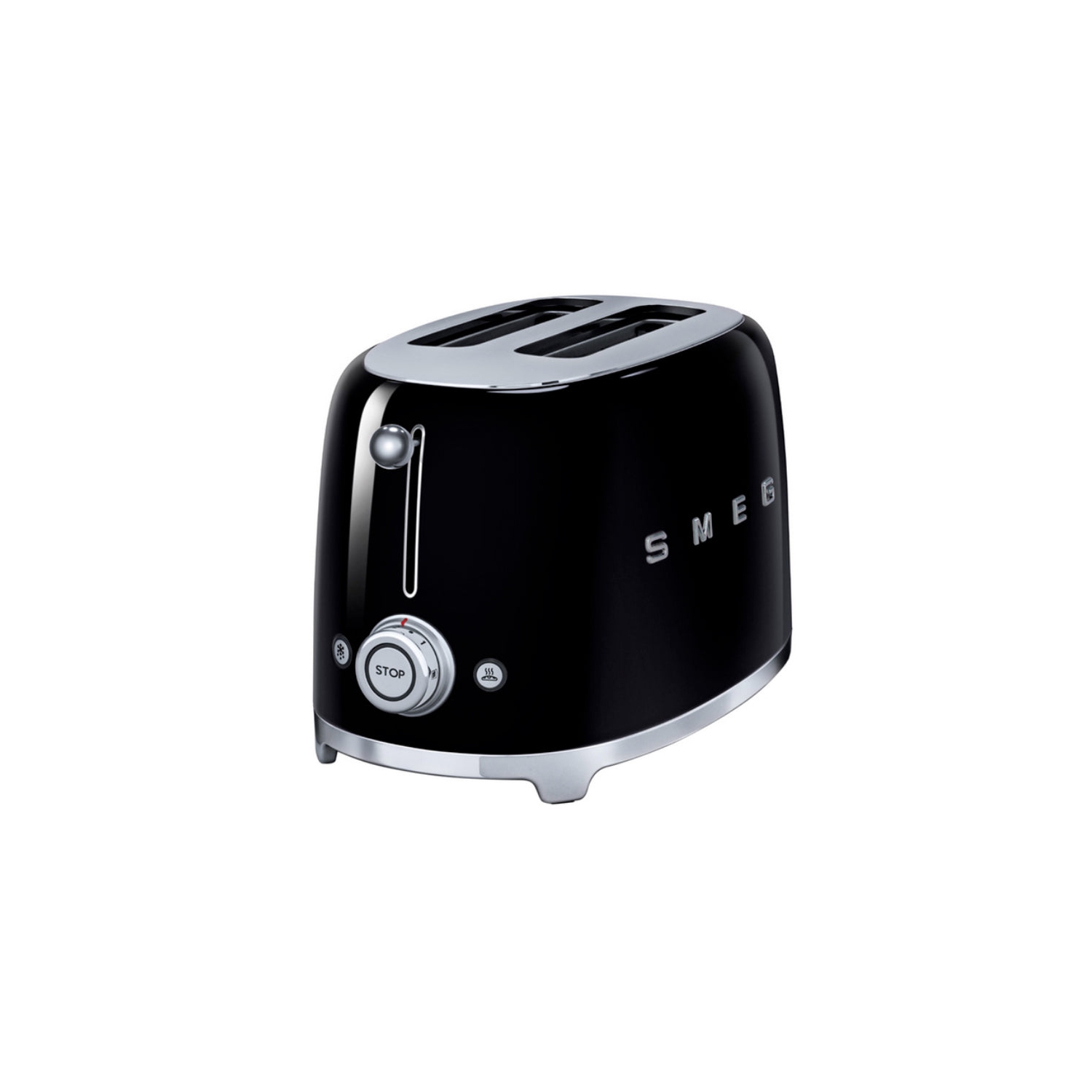 Open Box - Smeg TSF01BLUS 50's Style Retro 2-Slice Toaster - Black