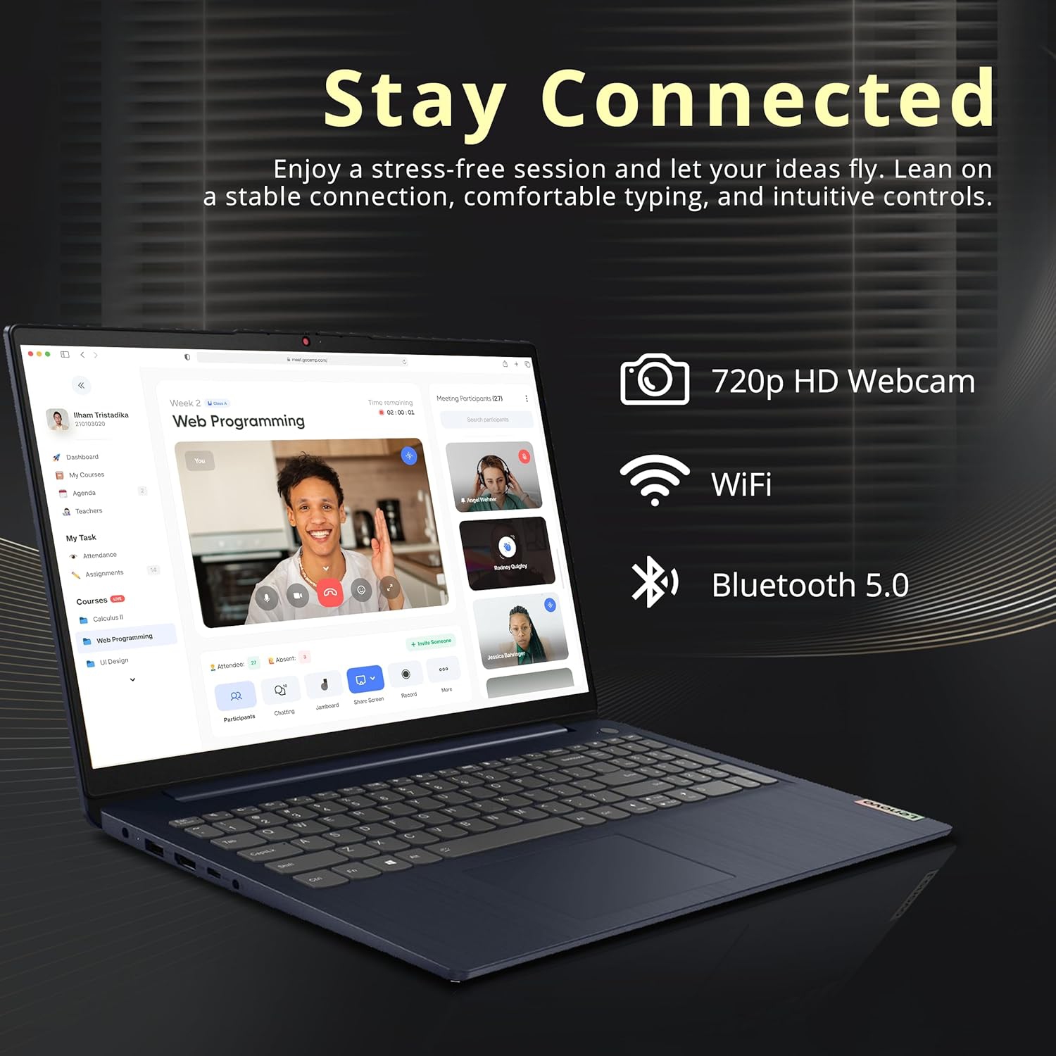 Refurbished - Lenovo IdeaPad 3i 15.6" FHD Touchscreen Laptop, Intel i5-1155G7, 1TB PCIe SSD, 16GB RAM, Intel Iris Xe Graphics, Webcam, Dolby Audio,