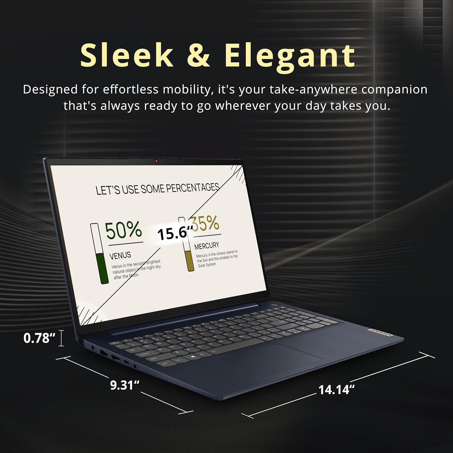 Refurbished - Lenovo IdeaPad 3i 15.6" FHD Touchscreen Laptop, Intel i5-1155G7, 1TB PCIe SSD, 16GB RAM, Intel Iris Xe Graphics, Webcam, Dolby Audio,