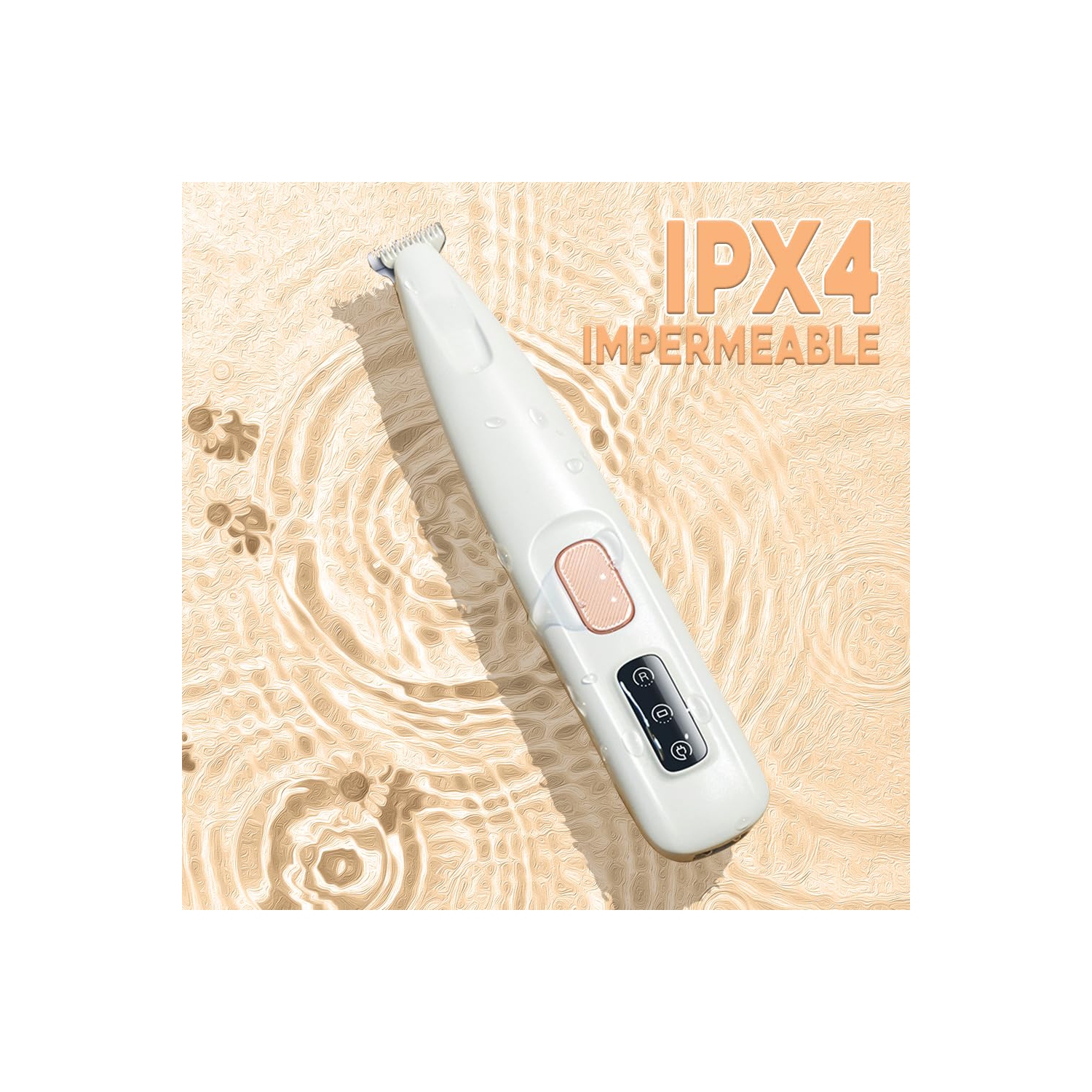 Electric Dog Paw Trimmer, Pet Paw Trimmer with LED Light, Rechargeable Low Noise Pet Hair Trimmer