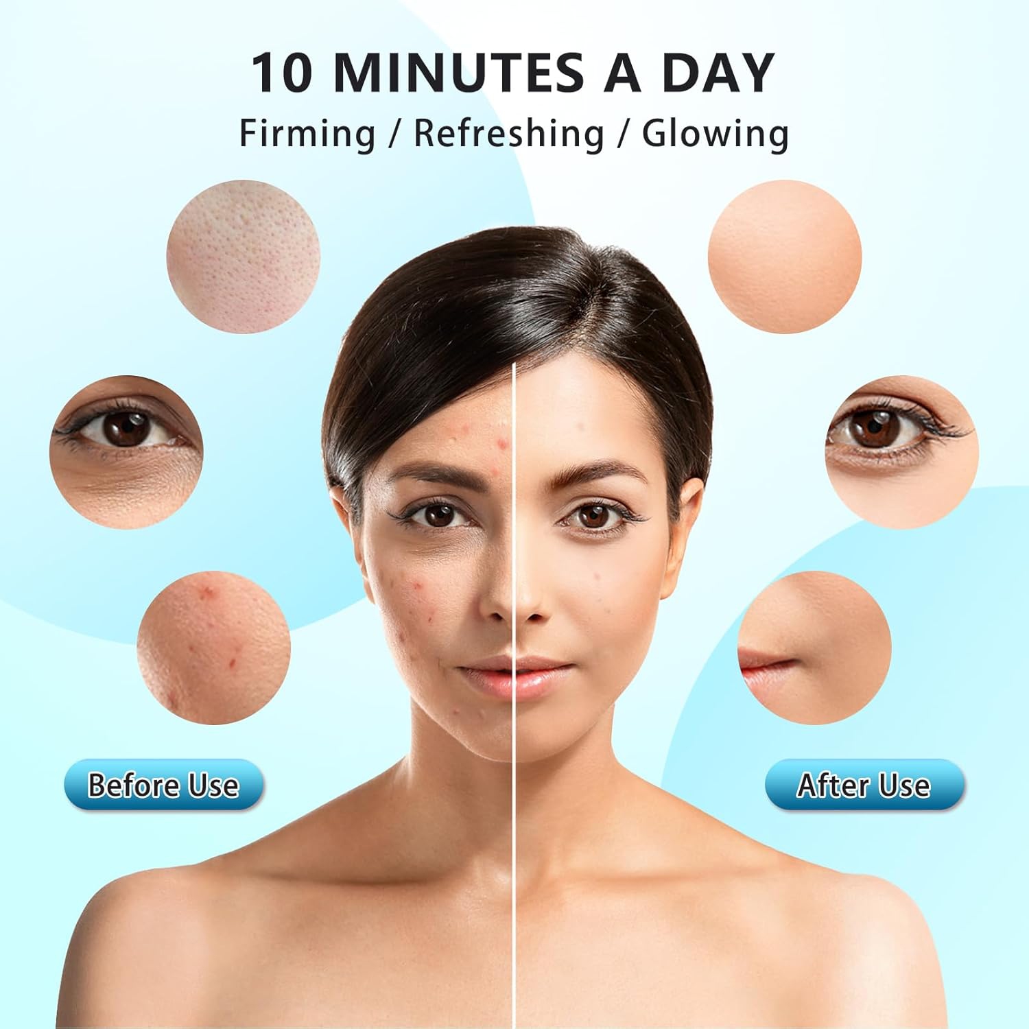 Red Light Therapy Mask for Face,Red Light Facial Skin Care Mask,LED Face Mask for Home Use,Skincare Beauty Mask,850nm Infrared Light Therapy Device