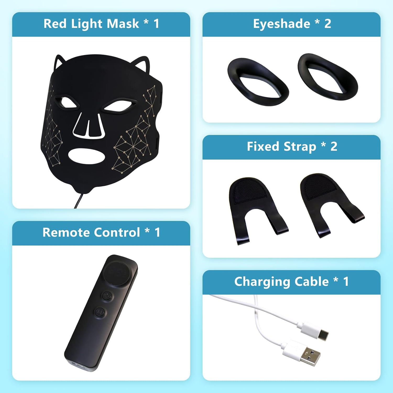 Red Light Therapy Mask for Face,Red Light Facial Skin Care Mask,LED Face Mask for Home Use,Skincare Beauty Mask,850nm Infrared Light Therapy Device