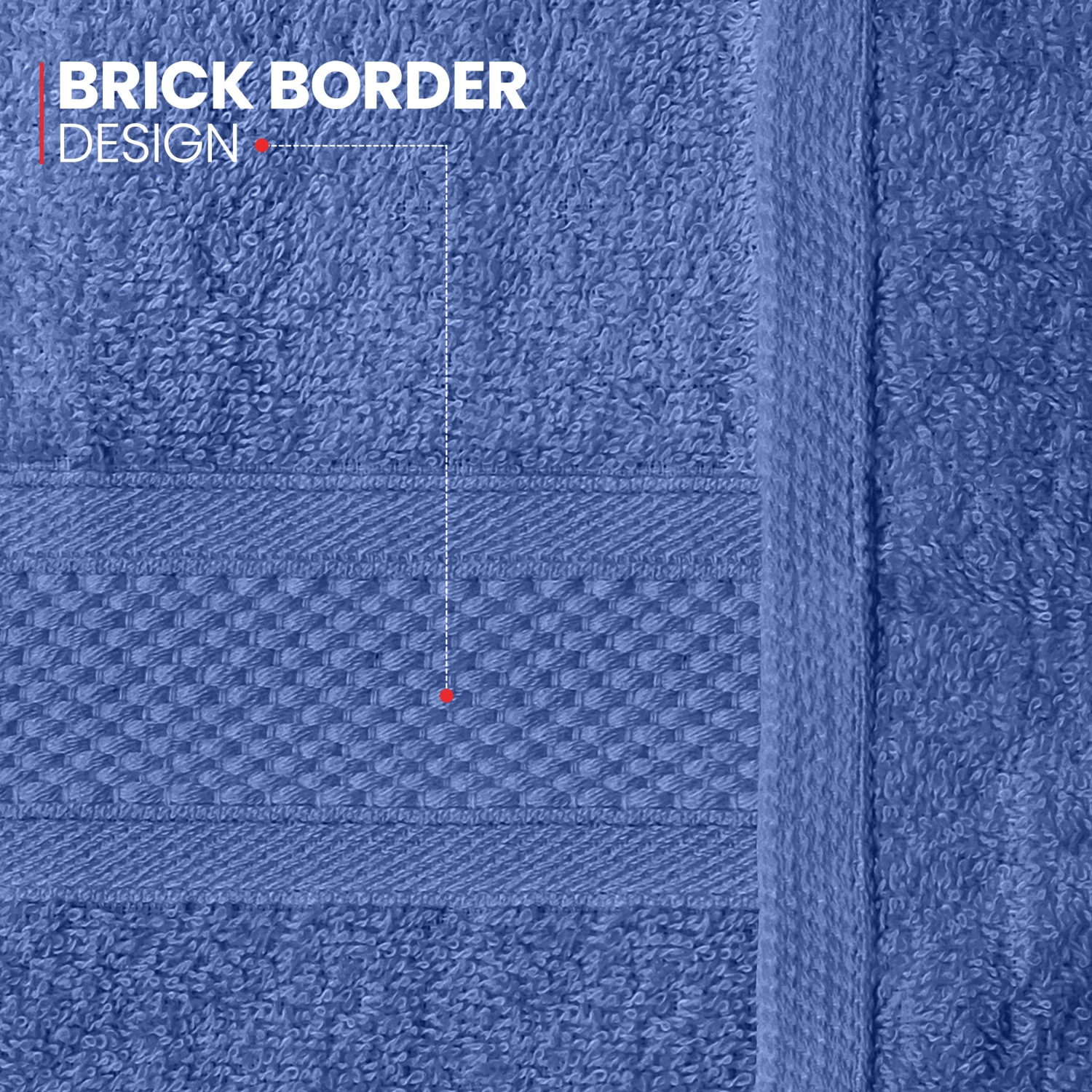 Canadian Linen Imperial Washcloths, 12 Pack, 12”x12”, Soft Absorbent Cotton Lightweight Quick Dry Dish Cloth for Pool, Gym, Motel, Kitchen, Light Blue