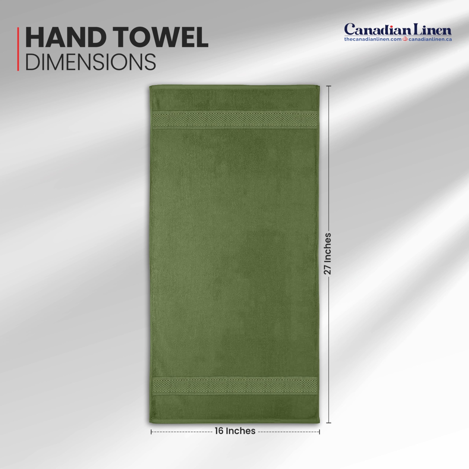 Canadian Linen Imperial Premium – Ensemble de 6 serviettes en coton doux absorbant 16 x 27&nbsp;po à séchage rapide légères pour Home Hotel Hair