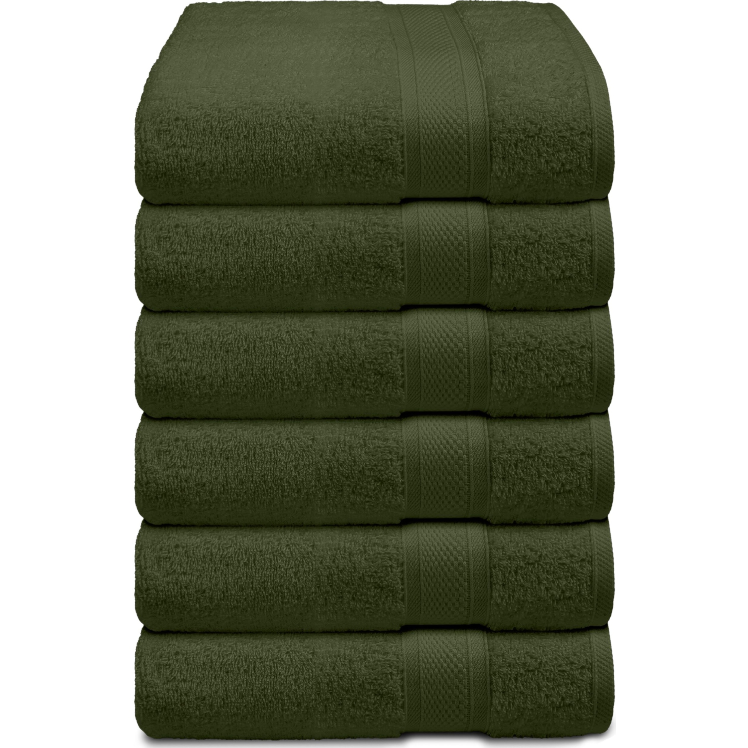 Canadian Linen Imperial Premium – Ensemble de 6 serviettes en coton doux absorbant 16 x 27&nbsp;po à séchage rapide légères pour Home Hotel Hair