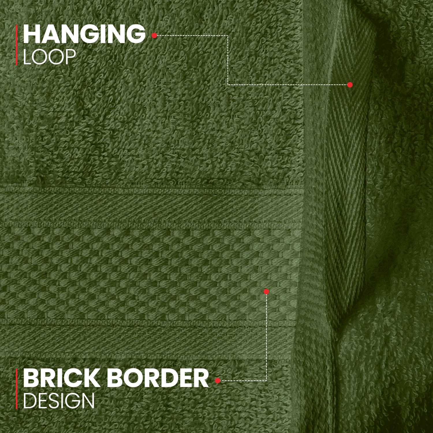 Canadian Linen Imperial – Ensemble de serviettes de bain de qualité moyenne, 24 x 48&nbsp;po, 6 serviettes en coton très douces très absorbantes,