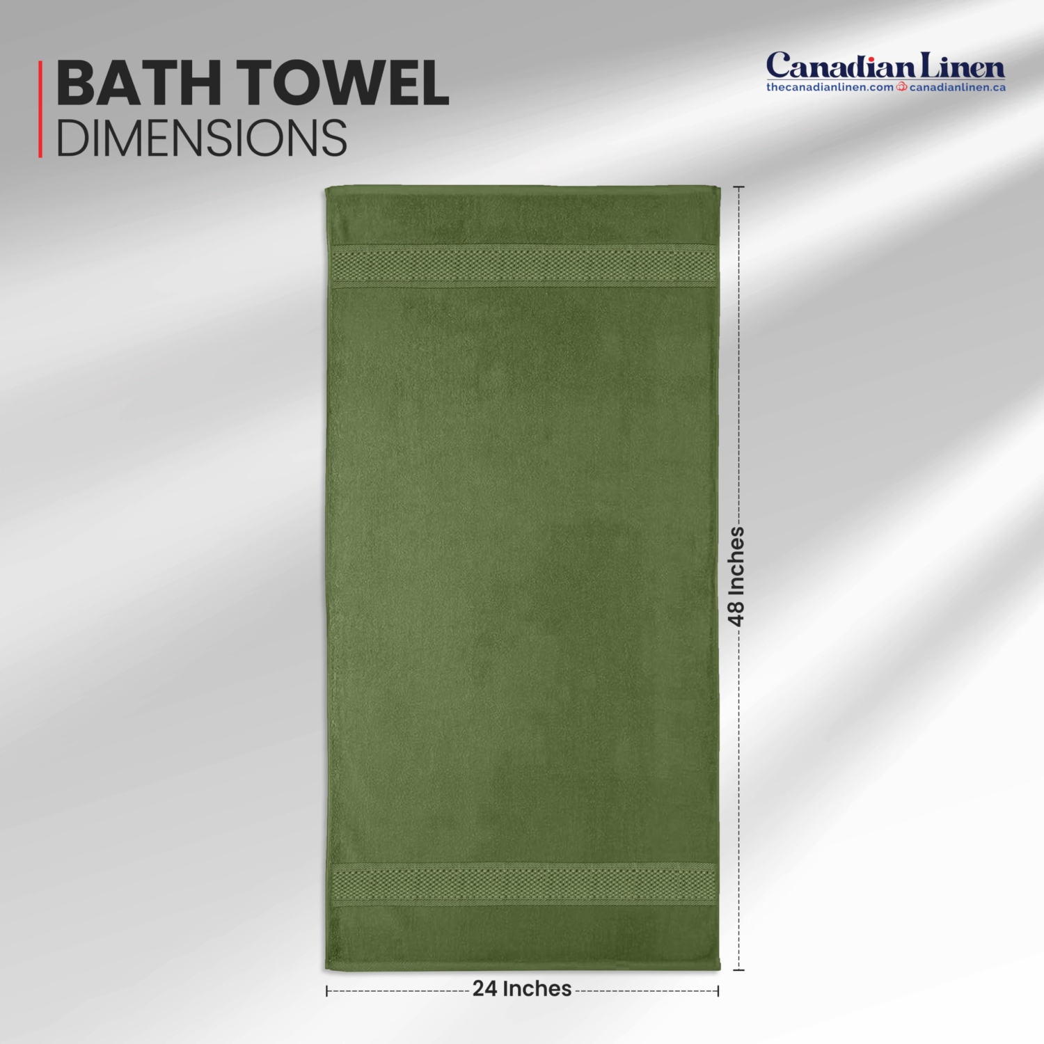 Canadian Linen Imperial – Ensemble de serviettes de bain de qualité moyenne, 24 x 48&nbsp;po, 6 serviettes en coton très douces très absorbantes,