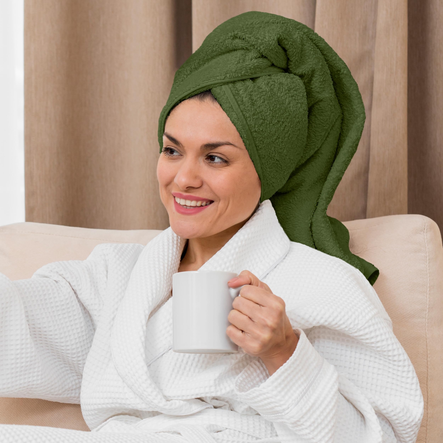 Canadian Linen Imperial – Ensemble de serviettes de bain de qualité moyenne, 24 x 48&nbsp;po, 6 serviettes en coton très douces très absorbantes,