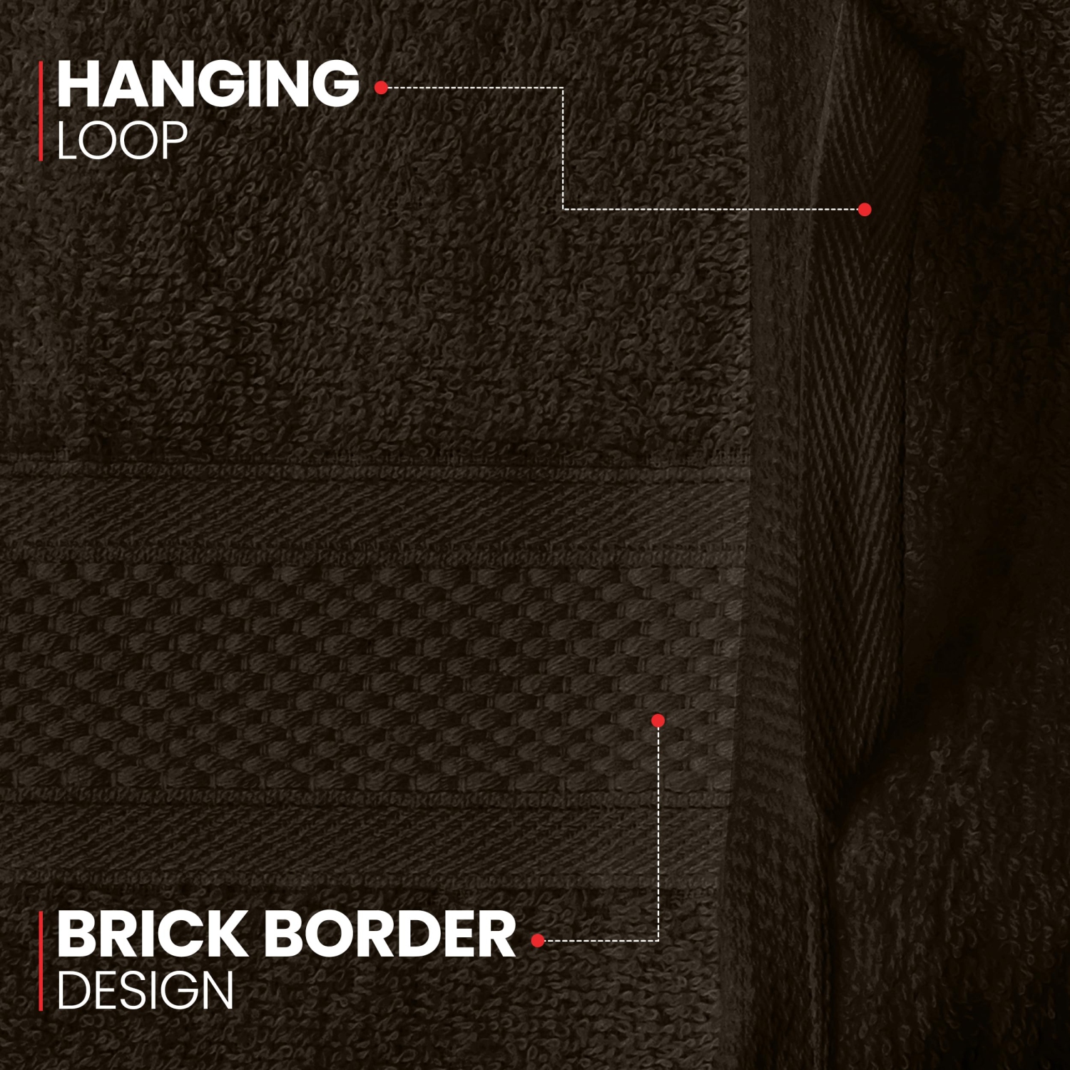 Canadian Linen Imperial – Ensemble de serviettes de bain moyennes, 24 x 48&nbsp;po, paq. 6, serviettes en coton doux et absorbantes, séchage rapide