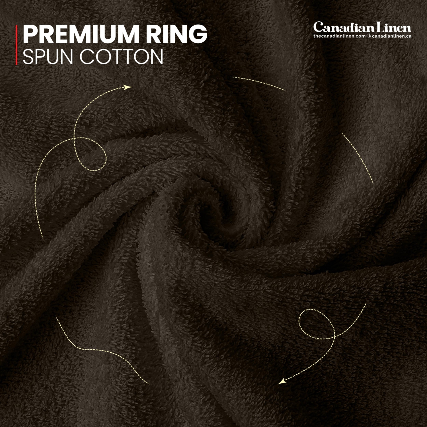 Canadian Linen Imperial – Ensemble de serviettes de bain moyennes, 24 x 48&nbsp;po, paq. 6, serviettes en coton doux et absorbantes, séchage rapide