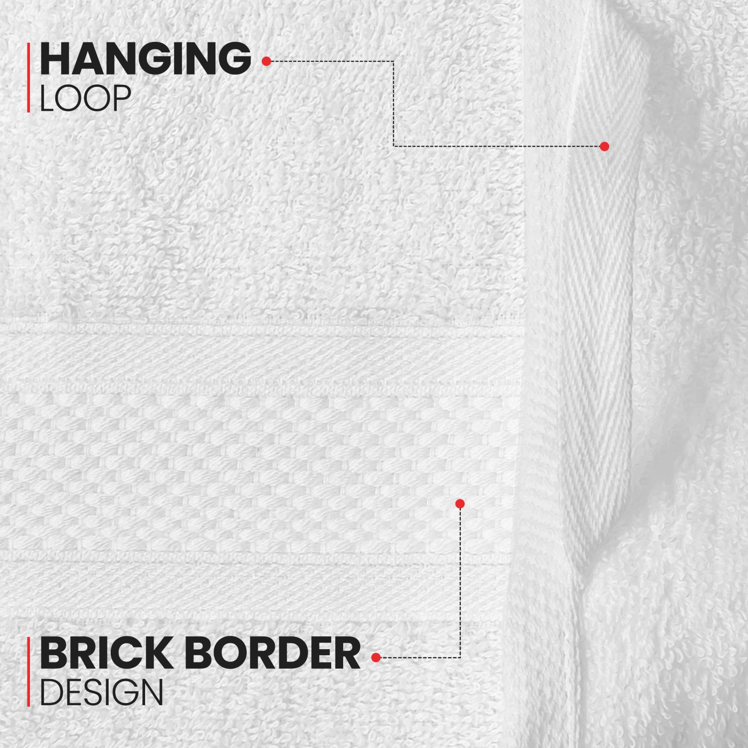 Canadian Linen Imperial Large Bath Towels Set, 27”x54”, 4 Pack, Lightweight Quick Dry Soft Absorbent Cotton Wrap Towel for Home, Hotels, Salons, White