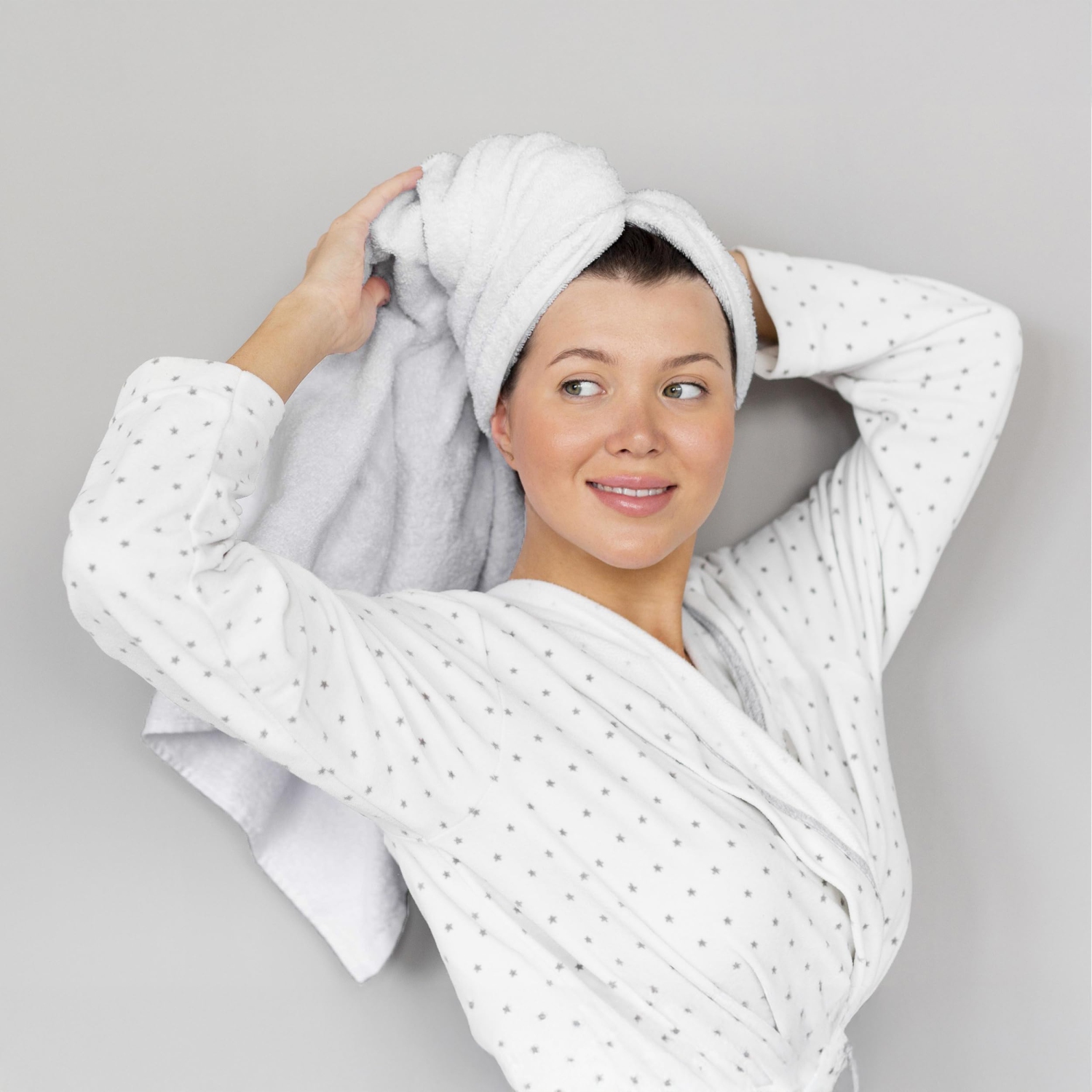 Canadian Linen Imperial Large Bath Towels Set, 27”x54”, 4 Pack, Lightweight Quick Dry Soft Absorbent Cotton Wrap Towel for Home, Hotels, Salons, White