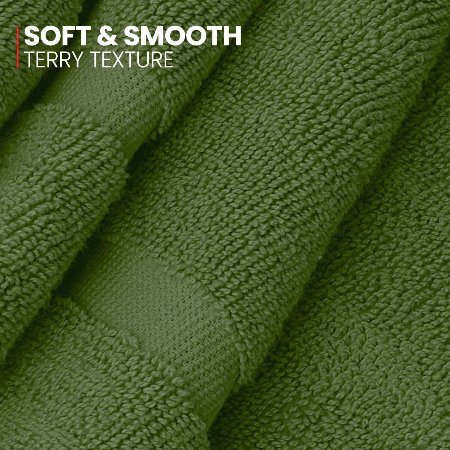 Tapis de bain Canadian Linen Imperial, paq. 2, 20 x 30 po, léger, séchage rapide, doux et absorbant, lavable avec touches de piano, vert mousse