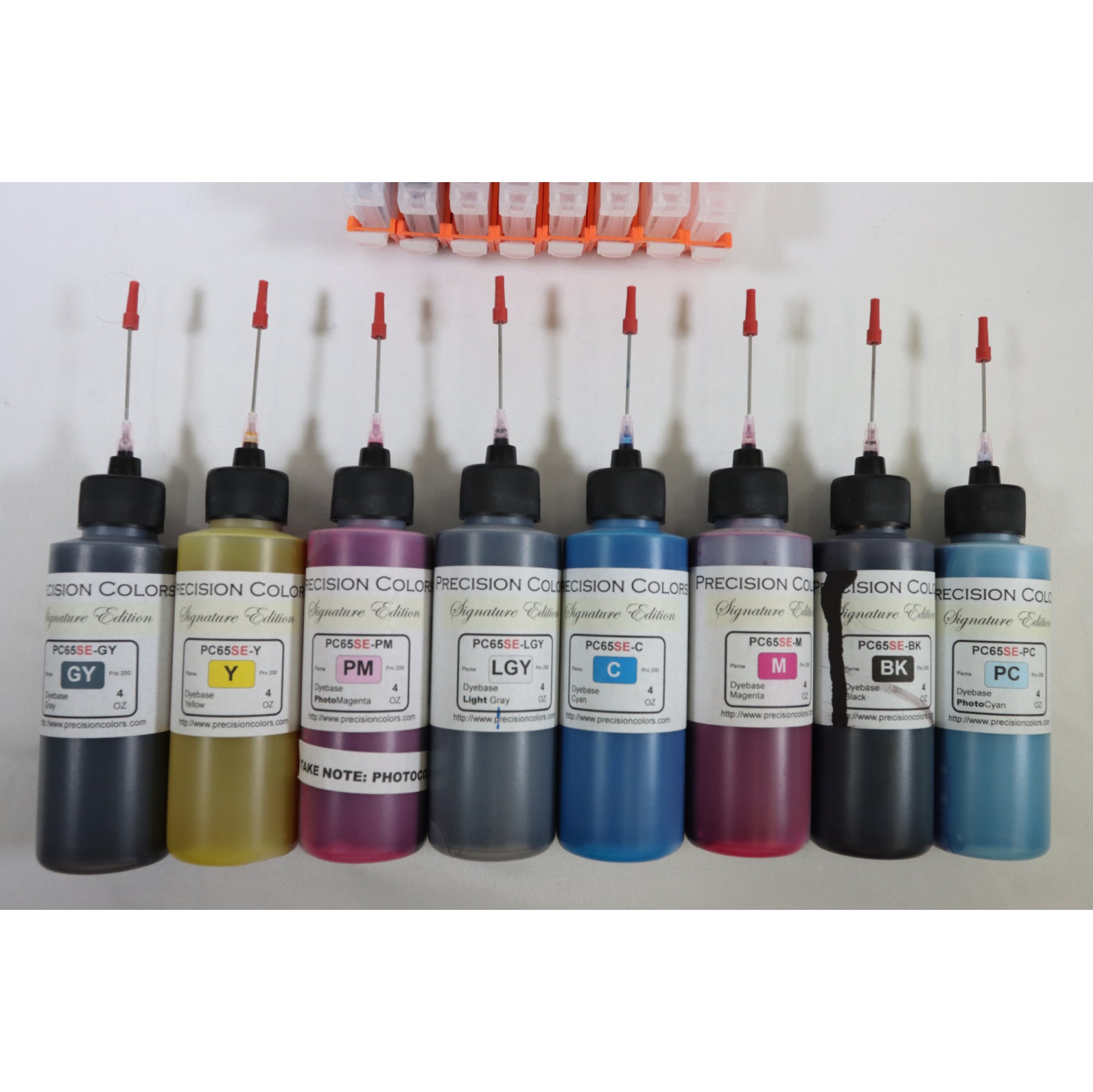 Refurbished - Refillable Ink Cartridge Set with Precision Colors Ink – 6-Color Collection