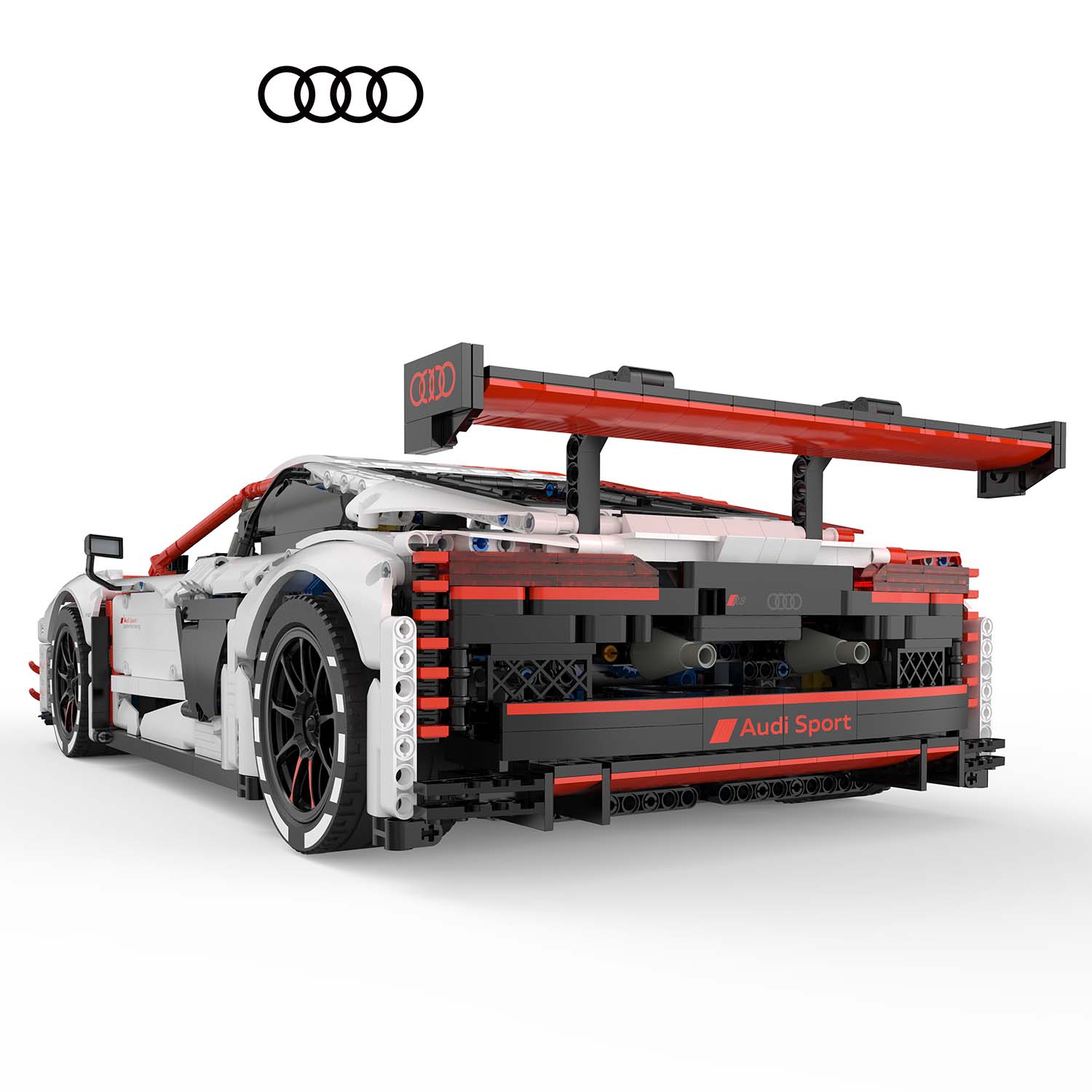 Rastar 1:8 Scale Audi R8 LMS GT3 Remote Control Model Building Car Set - 3314 Piece, Collectible Sports Car
