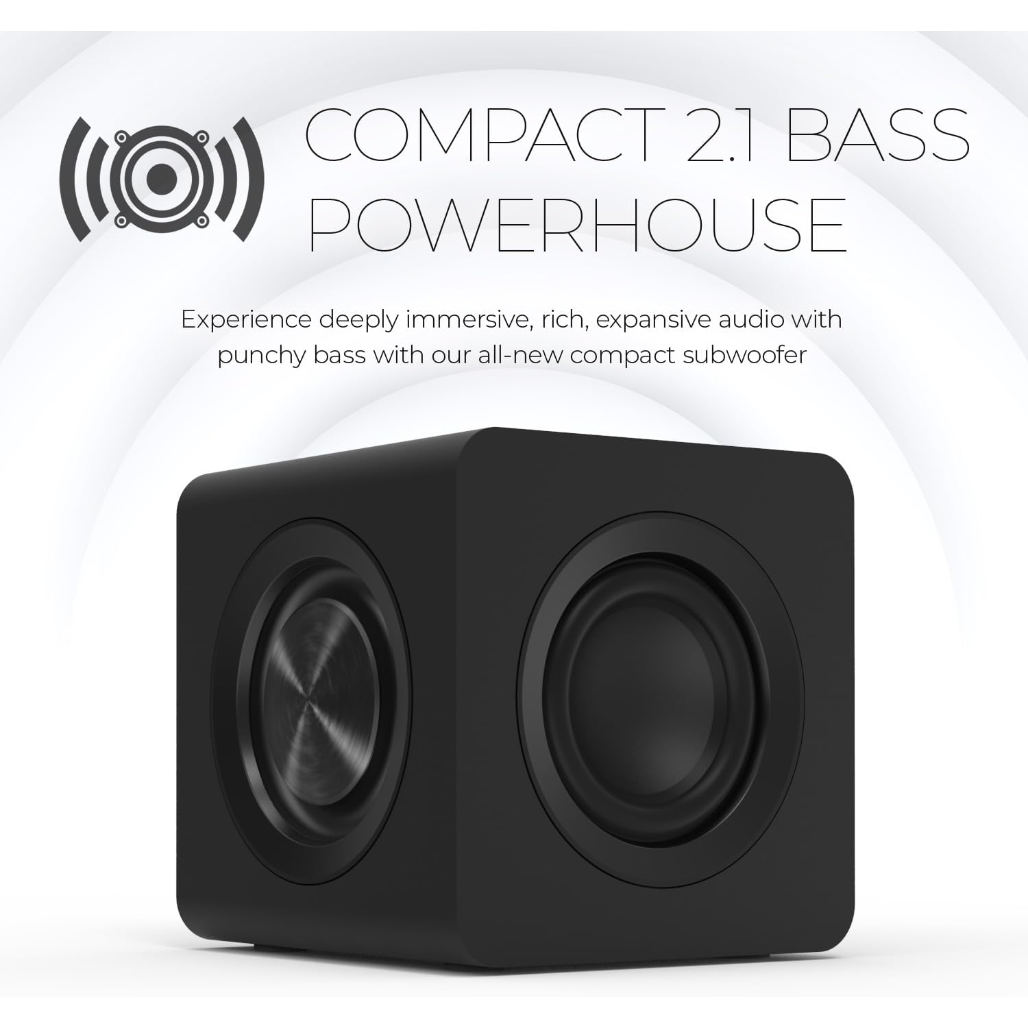 Haut-parleurs d'ordinateur USB-C Pebble X Plus 2,1 de Creative avec haut-parleur d'extrêmes graves et éclairage RVB personnalisable, Bluetooth 5,3,