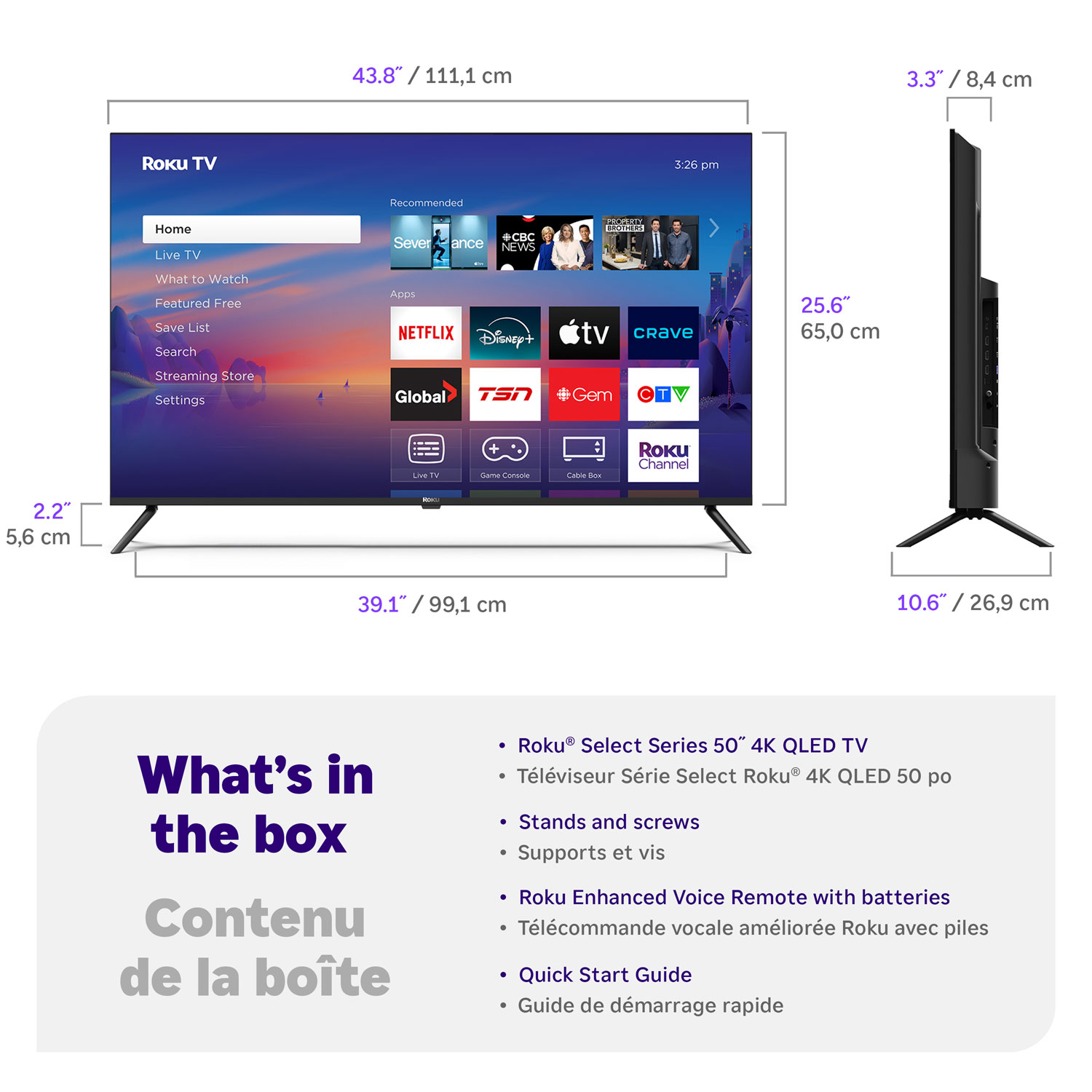 Roku Select Series 50" 4K UHD HDR QLED Roku Smart TV - 2025 - Only at Best Buy