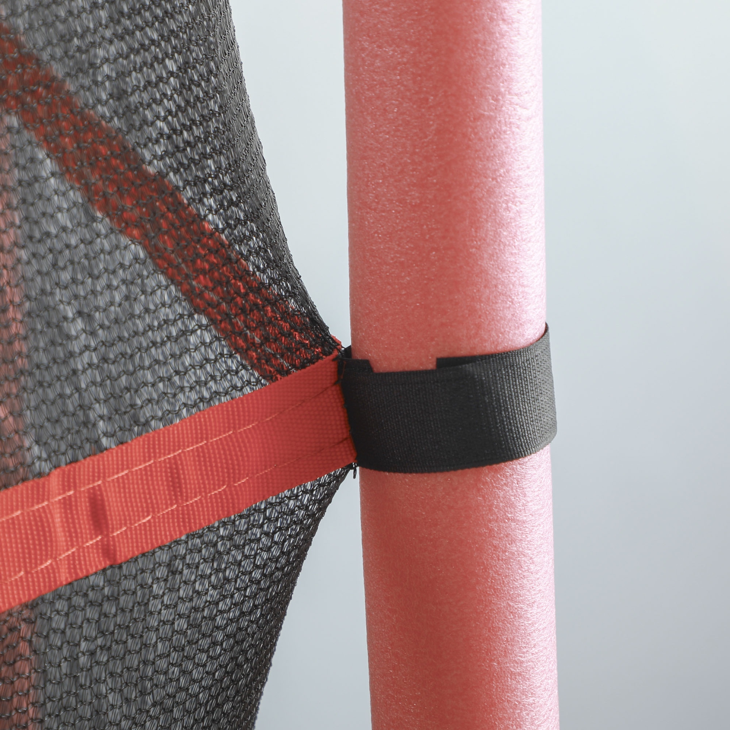 Outsunny – Trampoline d'intérieur avec filet en acier, 55&nbsp;po, rebondisseur rond pour enfants, 3 à 6 ans, rose