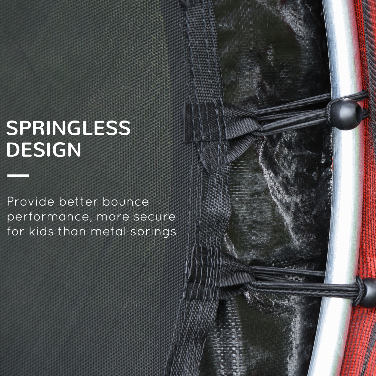 Outsunny 55" Kids Trampoline with Enclosure Net Steel Frame Indoor Round Bouncer Rebounder Age 3 to 6 Years Old, Red