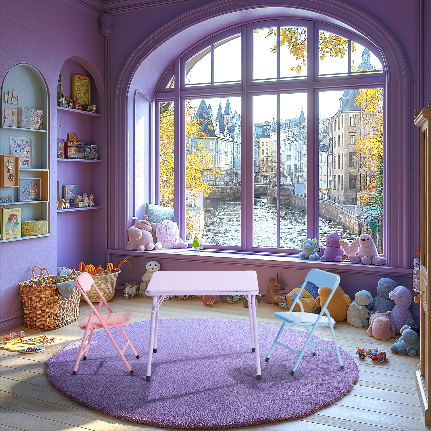 Homy Casa Colorful Kids' Table and Chair Set – Fun & Functional for Little Ones