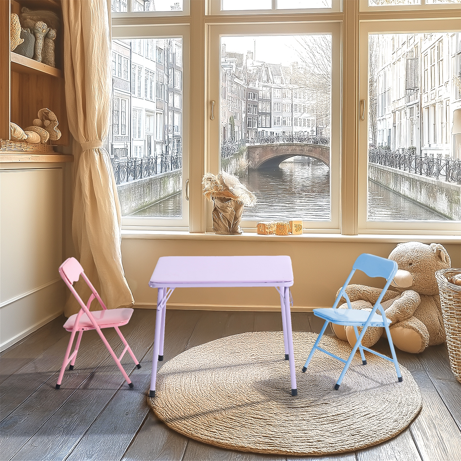 Homy Casa Colorful Kids' Table and Chair Set – Fun & Functional for Little Ones