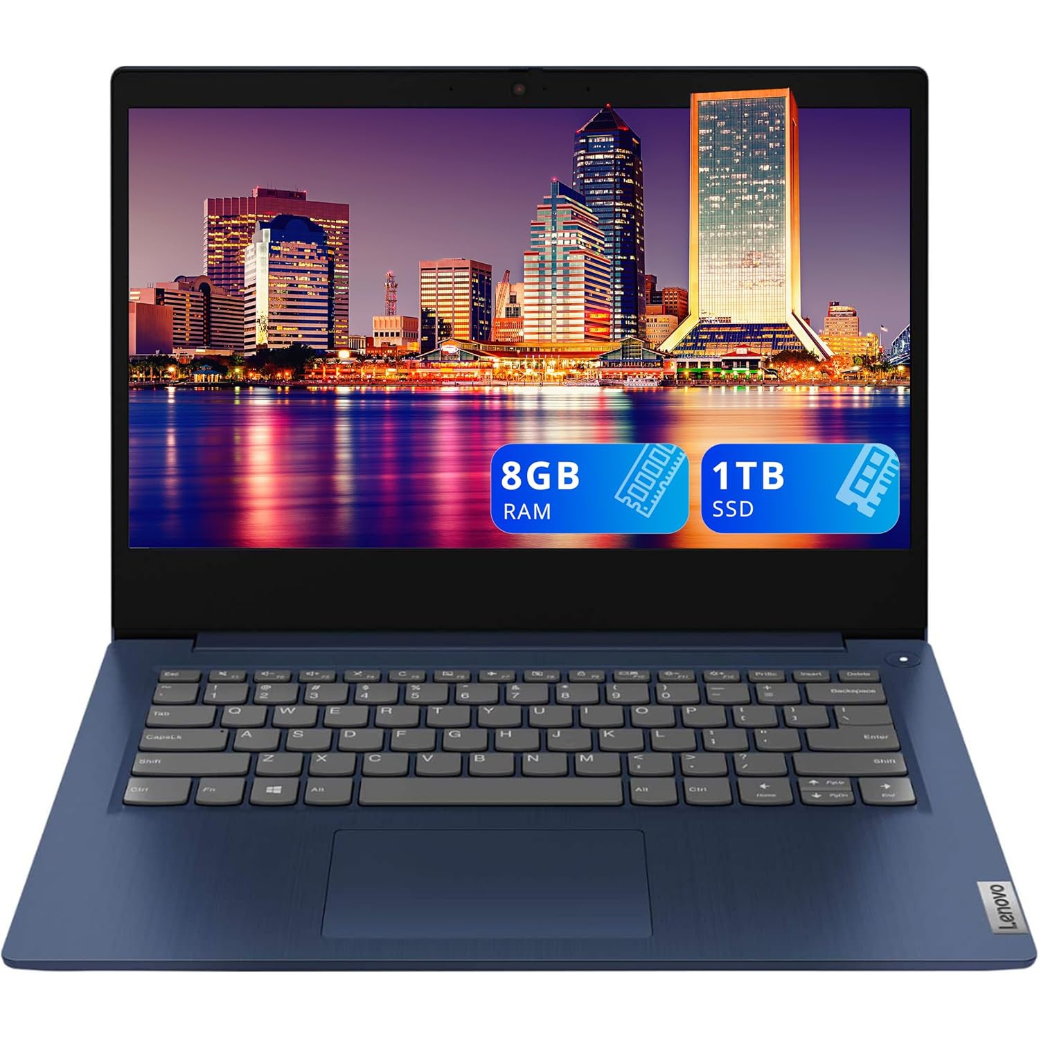 Open Box - Lenovo IdeaPad 3 14" Full HD Laptop, AMD Ryzen 3 3250U, 1TB SSD, 8GB DDR4 RAM, AMD Radeon Graphics, Webcam, HDMI, Wi-Fi, Windows 10, Abyss