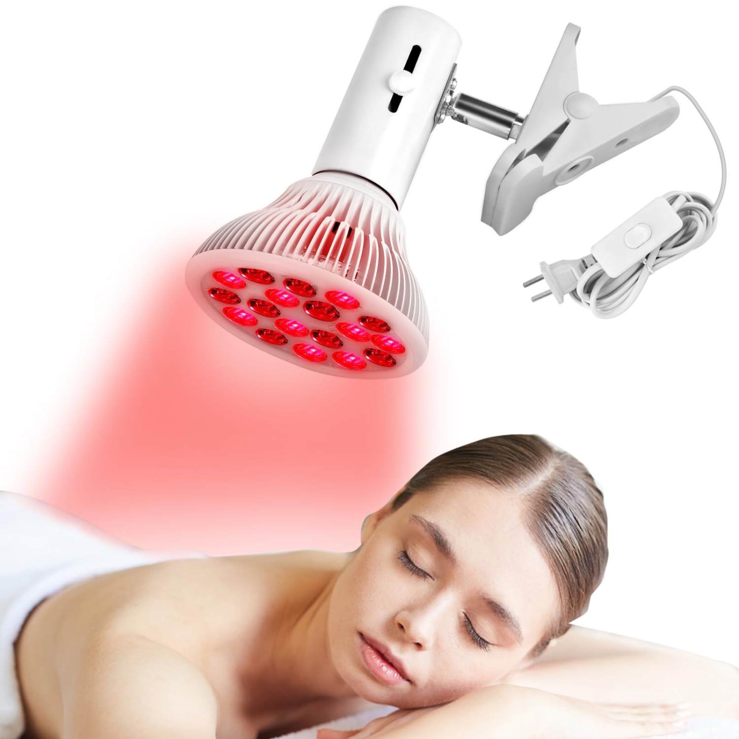 Lampes de luminothérapie rouge 660&nbsp;nm et 850&nbsp;nm pour la physiothérapie du cou et des épaules, le soulagement de la douleur et la