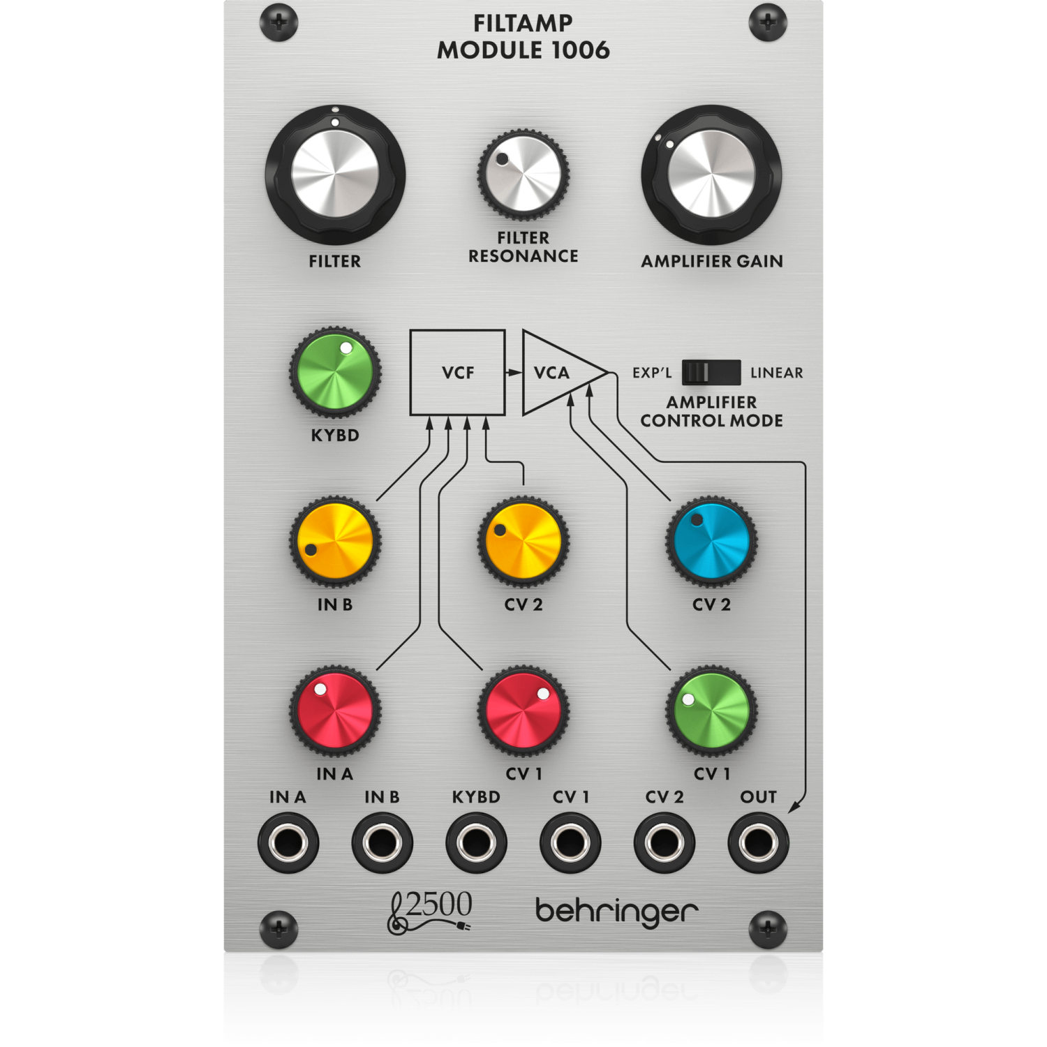 Module VCF et VCA passe-bas 24&nbsp;dB série 2500 de Behringer pour Eurorack
