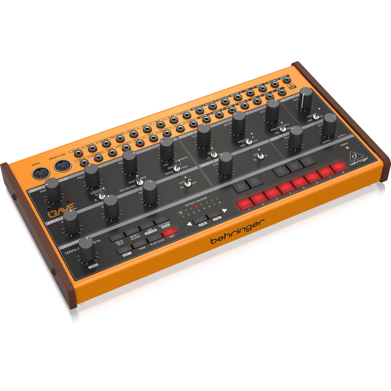 Synthétiseur analogique semi-modulaire CRAVE de Behringer