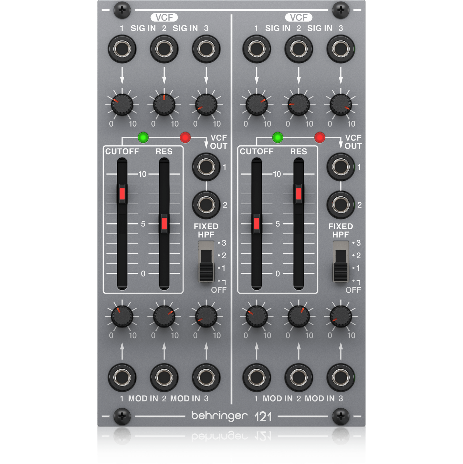 Module VCF analogique double légendaire 121 DUAL VCF de Behringer pour Eurorack