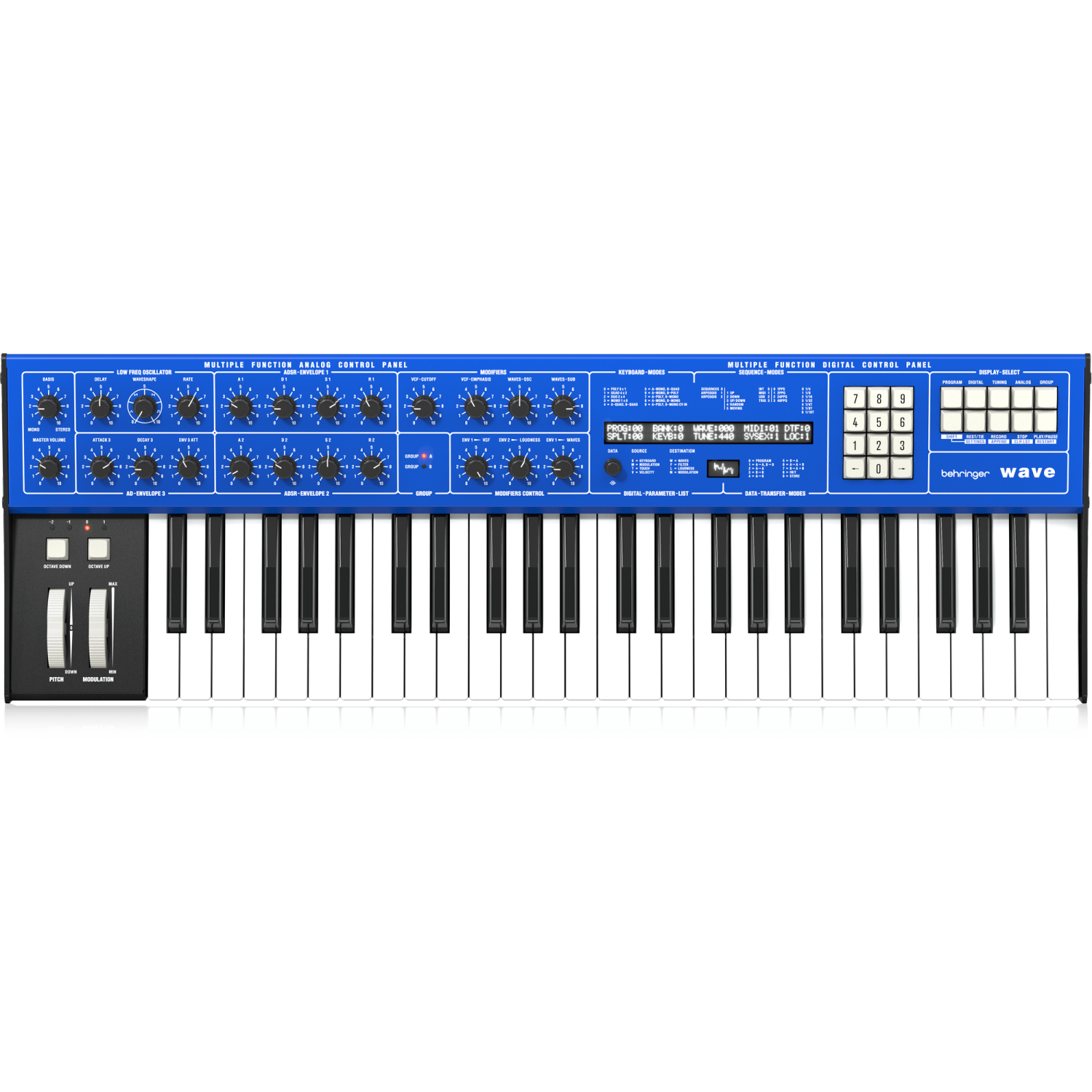 Synthétiseur hybride multitemporel légendaire à 8 voix Wave de Behringer