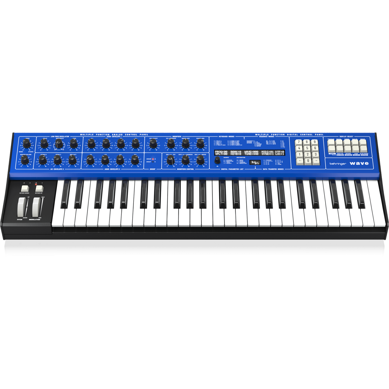 Synthétiseur hybride multitemporel légendaire à 8 voix Wave de Behringer