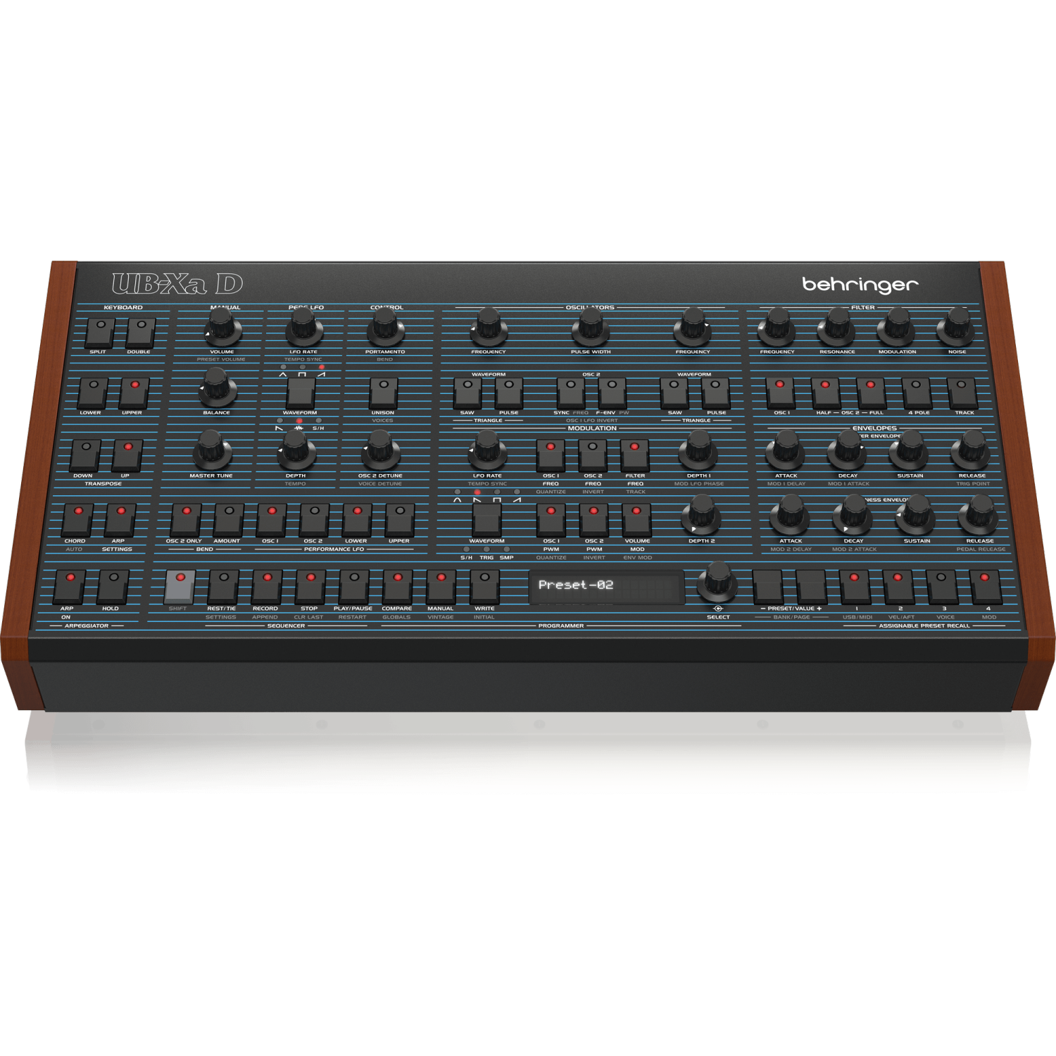 Synthétiseur de bureau polyphonique analogique multitemporel à 16 voix UB-Xa D Classic de Behringer
