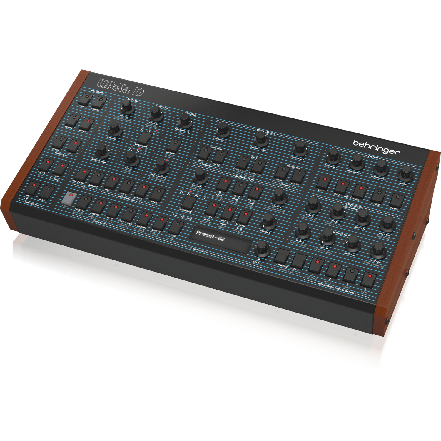 Synthétiseur de bureau polyphonique analogique multitemporel à 16 voix UB-Xa D Classic de Behringer