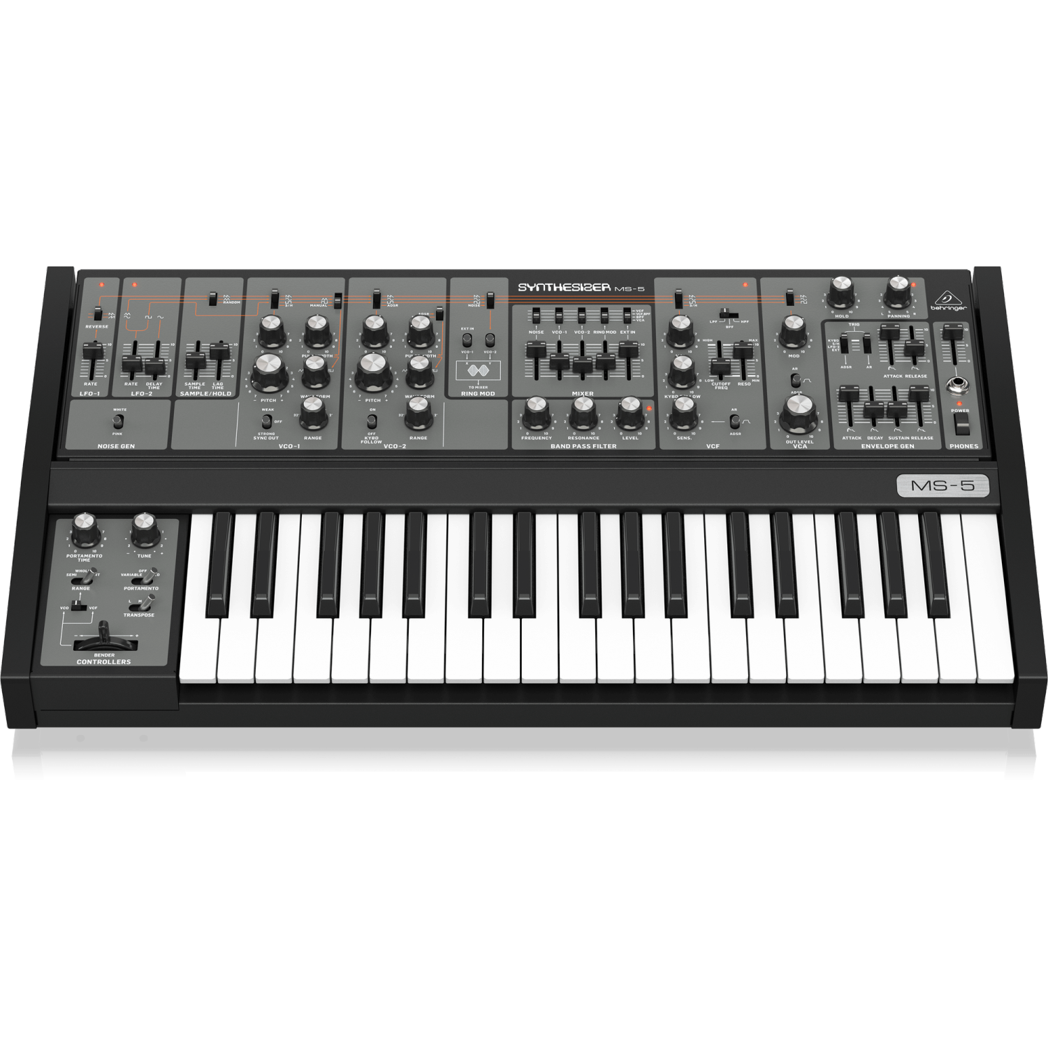 Synthétiseur analogique MS-5 de Behringer avec 37 touches pleine grandeur