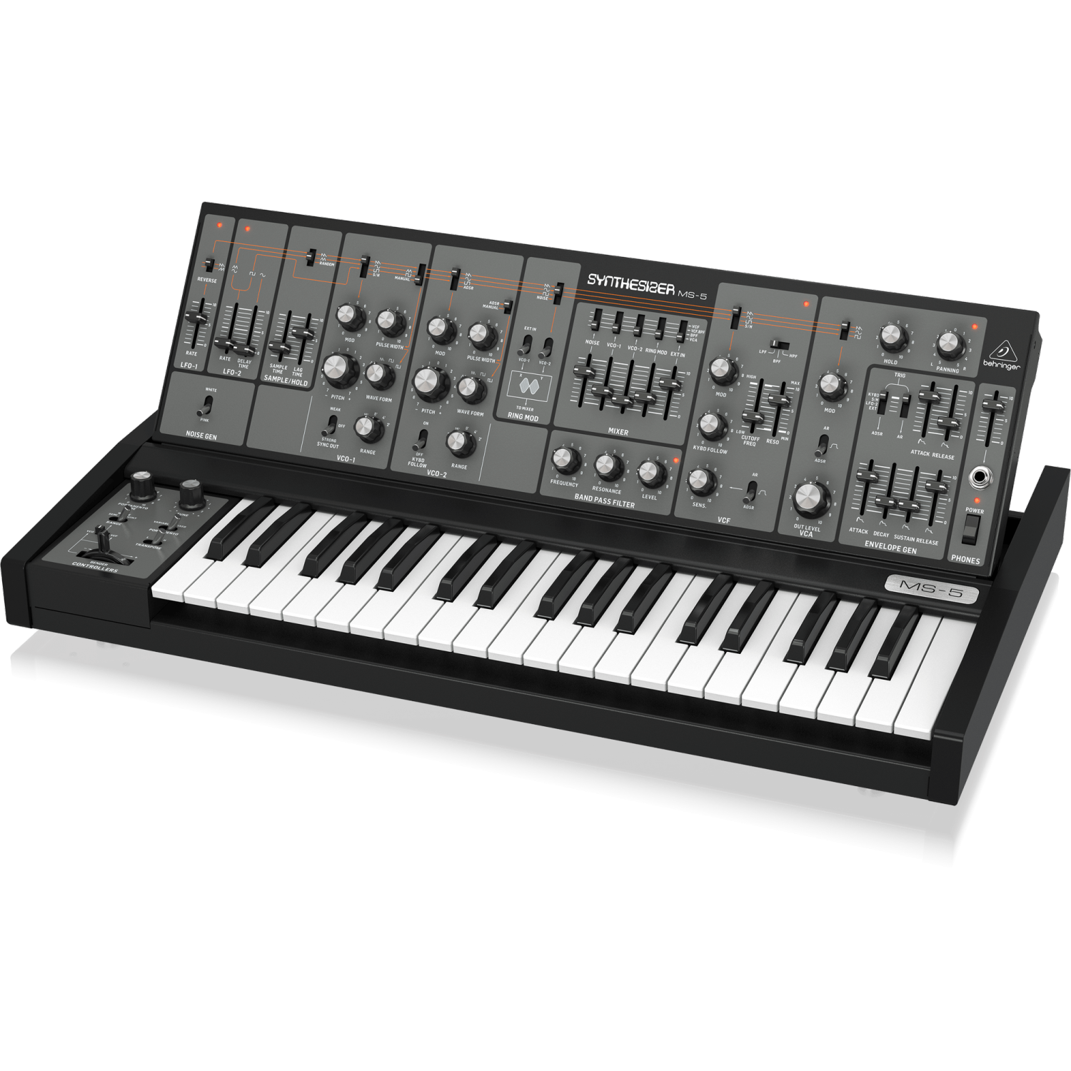 Synthétiseur analogique MS-5 de Behringer avec 37 touches pleine grandeur