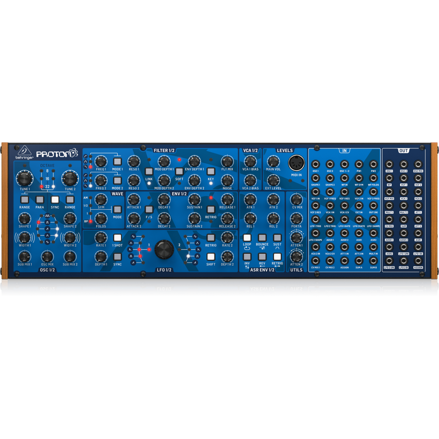 Synthétiseur paraphonique analogique semi-modulaire PROTON de Behringer