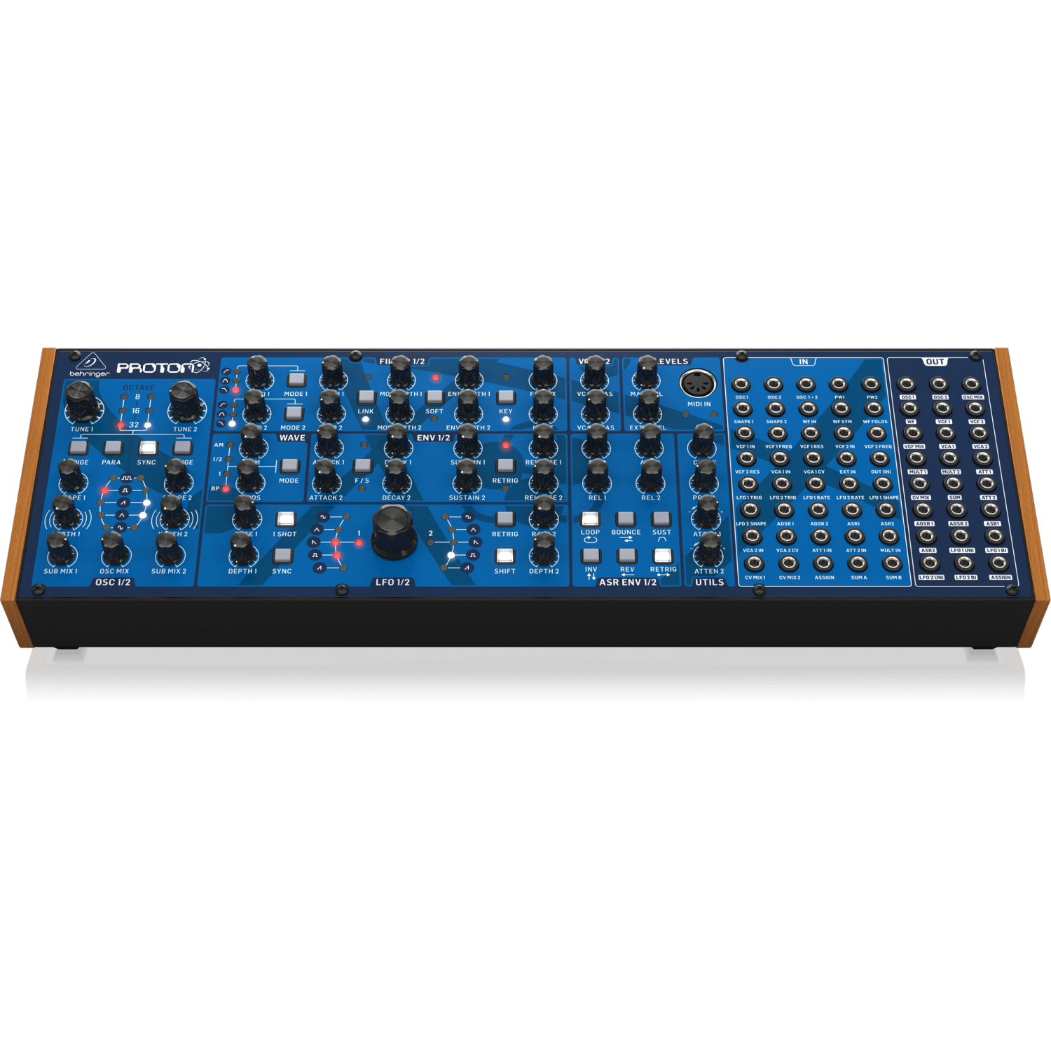 Synthétiseur paraphonique analogique semi-modulaire PROTON de Behringer