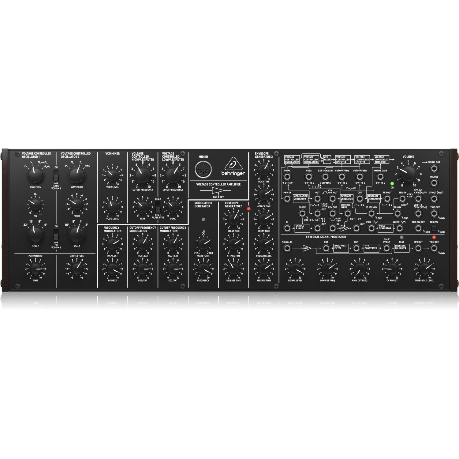 Synthétiseur analogique et semi-modulaire K-2 MkII de Behringer