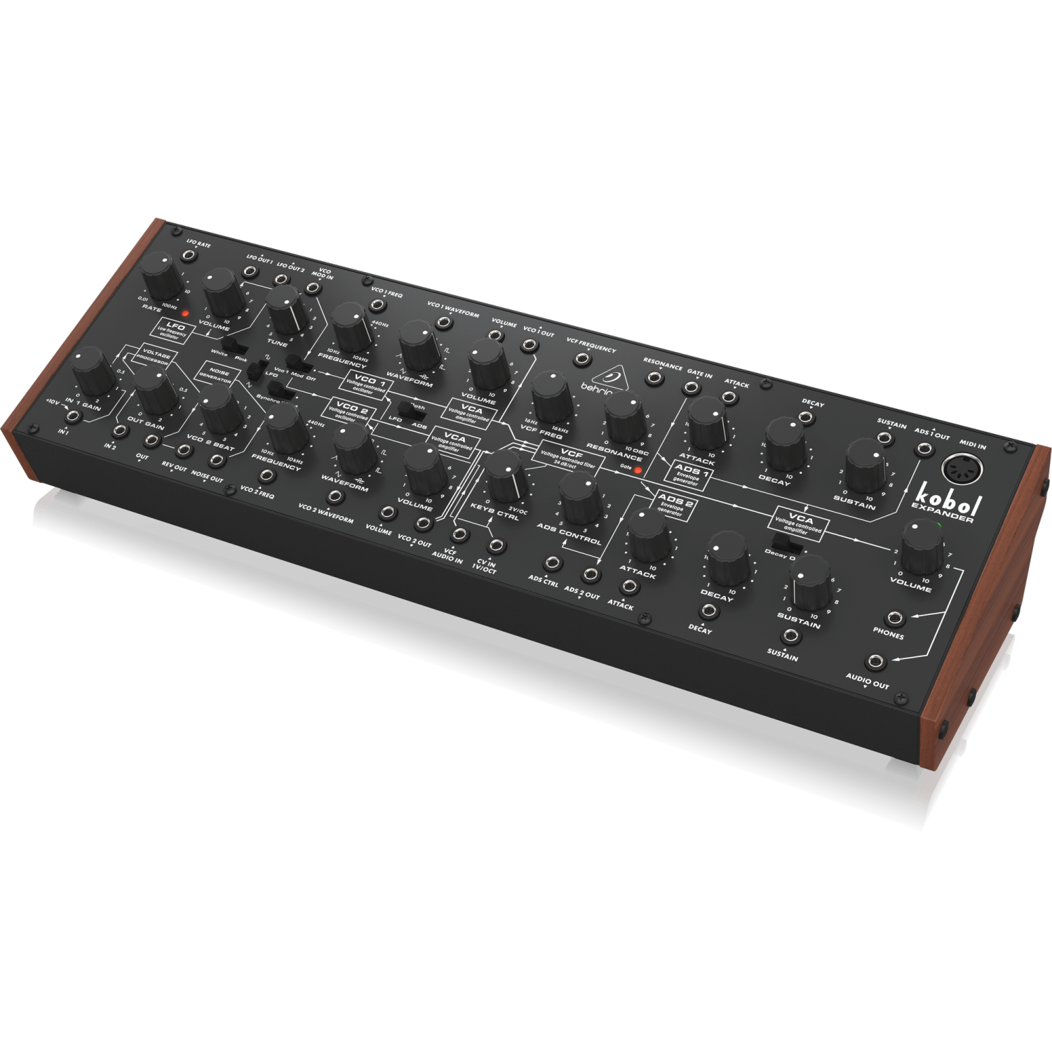 Synthétiseur analogique semi-modulaire KOBOL EXPANDER de Behringer
