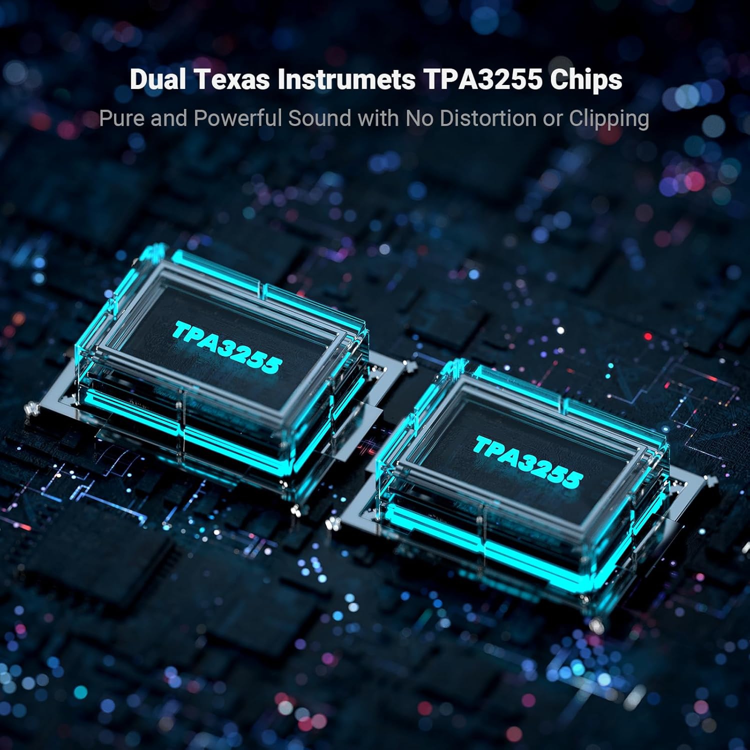 Fosi Audio Bluetooth Subwoofer Amplifier 2.1, BT30D Pro Subwoofer Amp with TPA3255 Chips 165W x2 + 350W & Bass Treble Control