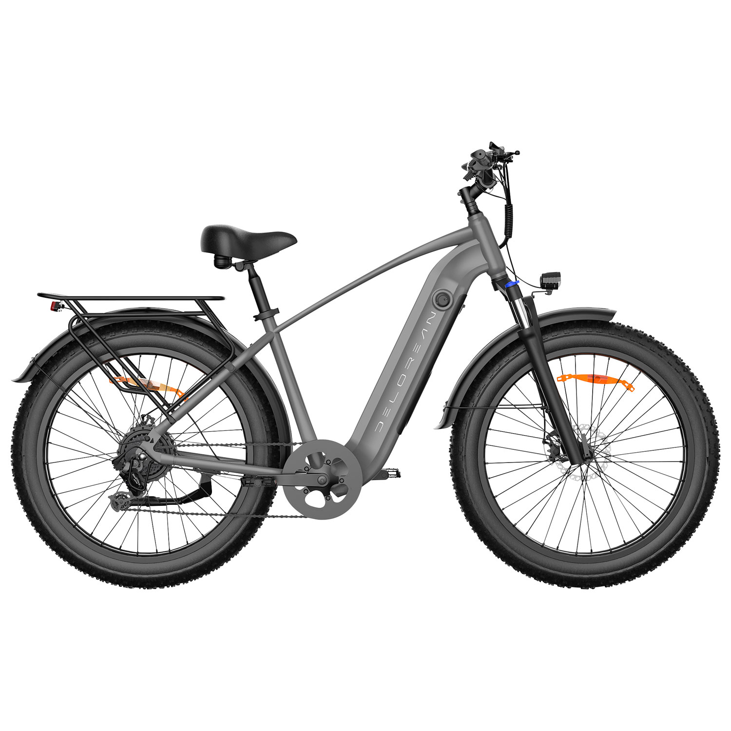 Vélo de ville électrique DM220 de Delorean - Gris foncé